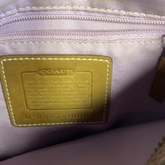 Coach metallic signature shoulder hobo - Picture 5 of 9